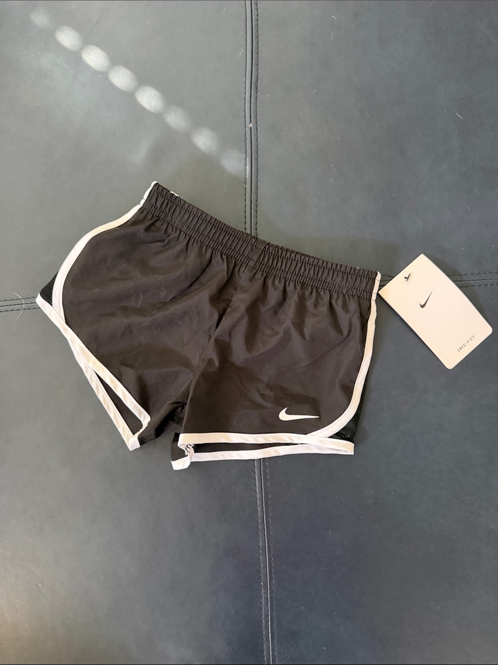 Nike Women's Black Athletic Shorts with White Trim